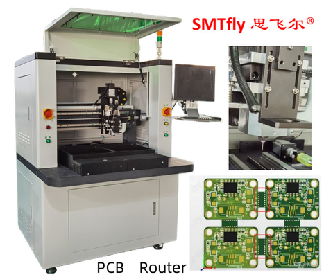 Máquina de desinstalação de roteadores de PCB Offline Máquina de fabricação de placas de circuito de posicionamento de 0,01 mm