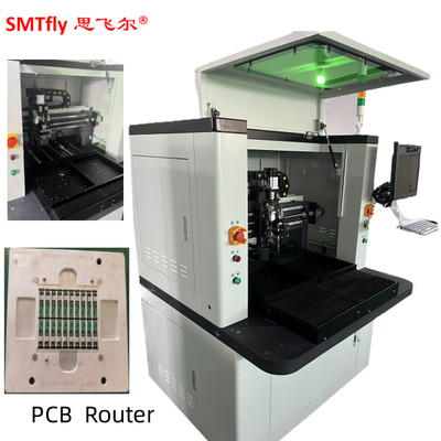 router do PWB Depaneling do branco de 50000r/S 20W através do programa de ensino de controlo da caixa
