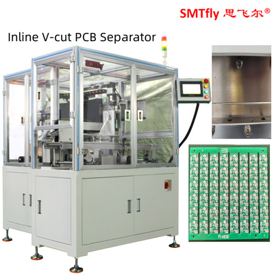 Na linha V cortou a máquina 3.5mm que pneumáticos V cortou o separador Depaneling do PWB, PWB Depanelizer de Depanel