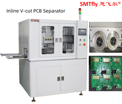 Máquina de separador de PCB de direção dupla totalmente automática em linha 300mm personalizada