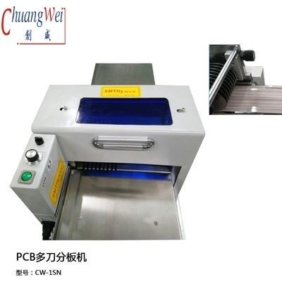 LED Strip MCPCB 400 mm / s Máquina de desinstalação de PCB 9 pares de lâminas de corte