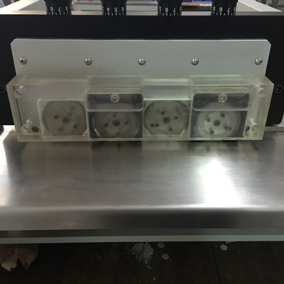 PCB Depanelizer lâminas circulares personalizáveis e plataforma de aço inoxidável