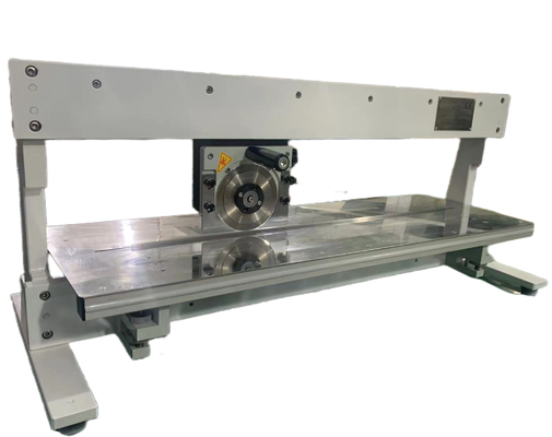 Máquina de corte de PCB manual ou semi-automática com corte de lâmina circular e linear 720 mm
