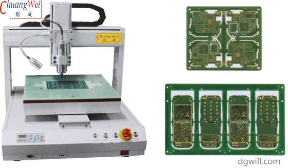 0.3-3.5mm espessura de corte de PCB na máquina de roteador de PCB do Vietnã com 10W de potência