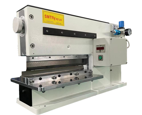 Máquina de corte de PCB V com tamanho compacto de 620*230*400mm para solução de economia de espaço