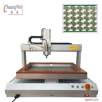 Máquina de roteamento de PCB de banco único de escritório com velocidade de posicionamento de 500 mm/s e alta rigidez