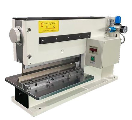Despanelagem facilitada com a nossa máquina de corte de PCB V para placas de até 330 mm de comprimento