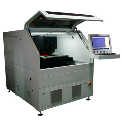 Cortador da ligação do PWB do corte da precisão 15W 20μM UV Laser V para placas do PWB FR4